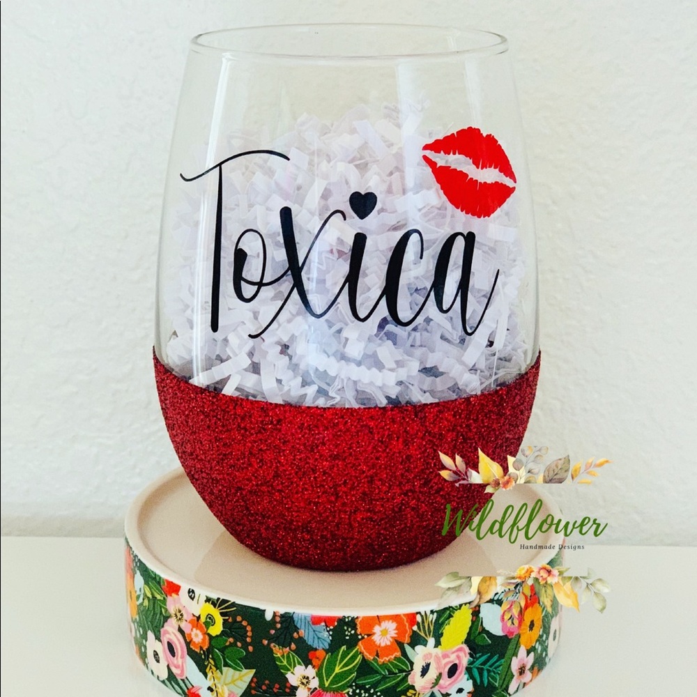 Toxica Wine Glass
